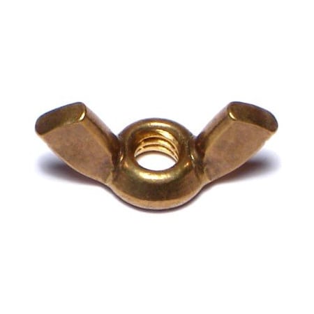 Midwest Fastener Wing Nut, #10-24, Brass, 10 PK 71761